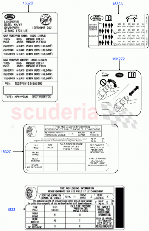 Part Diagram for Land Rover LR066187