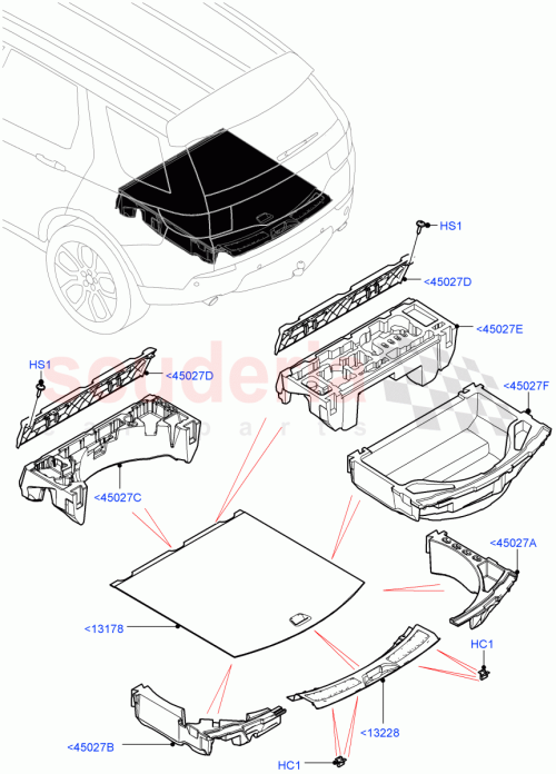 Part Diagram for Land Rover LR060584