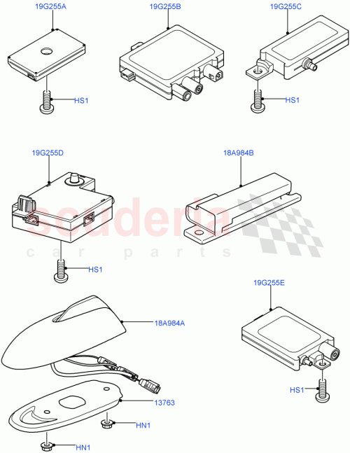 Part Diagram for Land Rover XUI500250