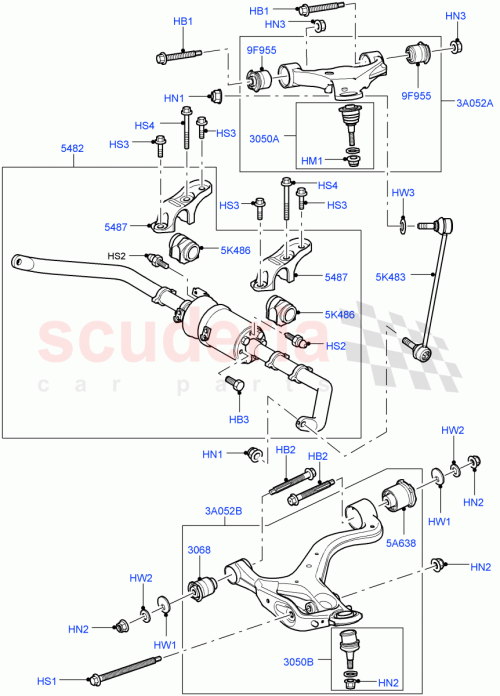 Part Diagram for Land Rover RBJ500850