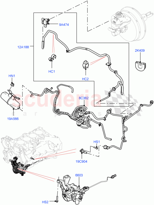 Part Diagram for Land Rover LR082320