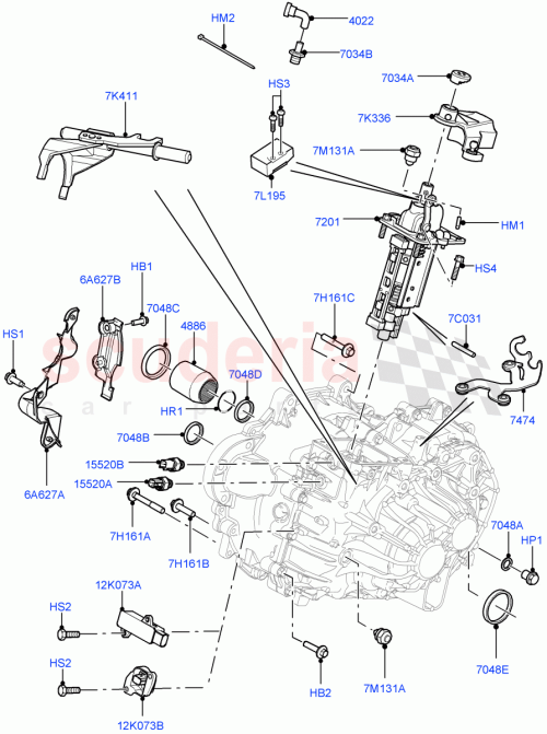Part Diagram for Land Rover LR050850