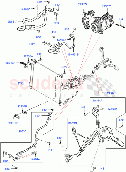 Part Diagram for Land Rover LR141179