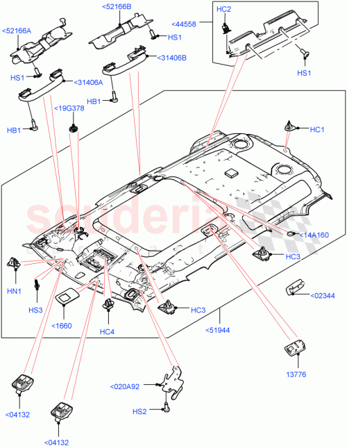 Part Diagram for Land Rover LR159501