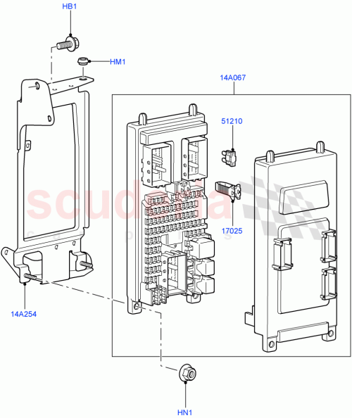 Part Diagram for Land Rover YQE500420SW