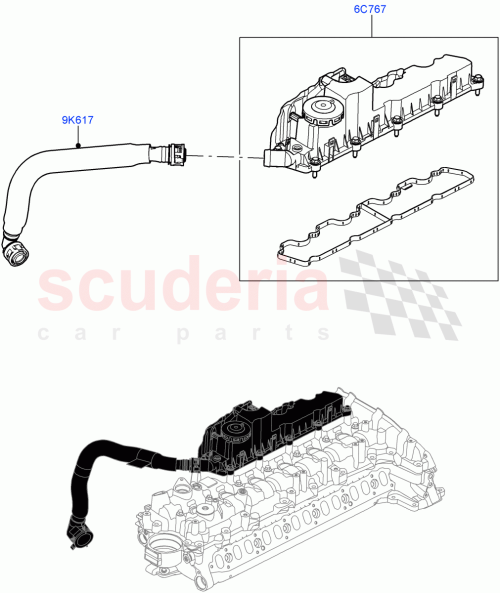 Part Diagram for Land Rover LR141164