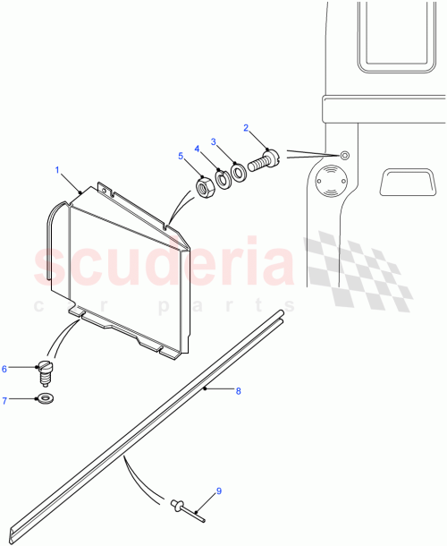 Part Diagram for Land Rover AB608031L