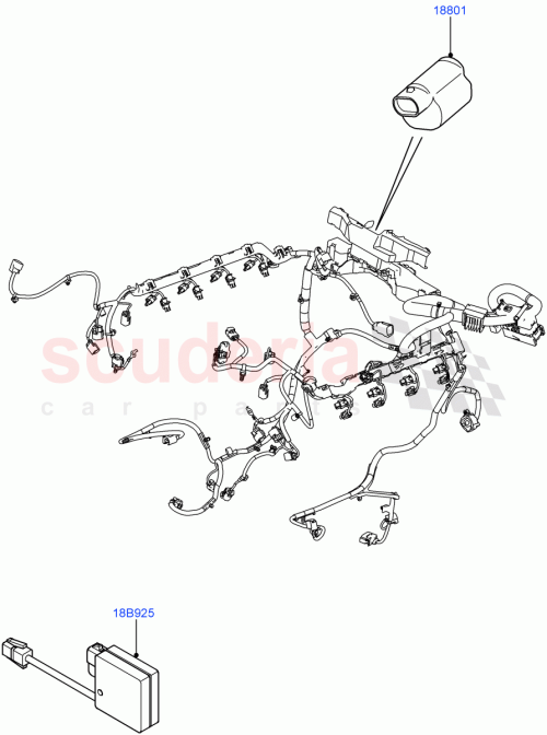 Part Diagram for Land Rover XUE000030
