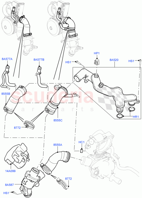 Part Diagram for Land Rover LR018275