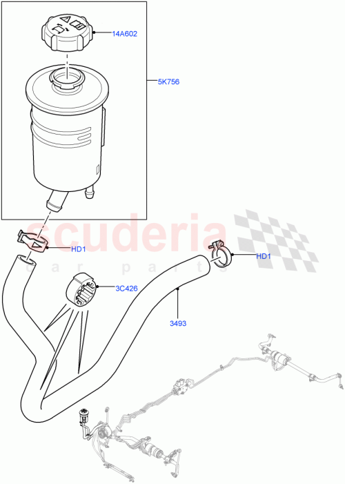 Part Diagram for Land Rover RQP500070
