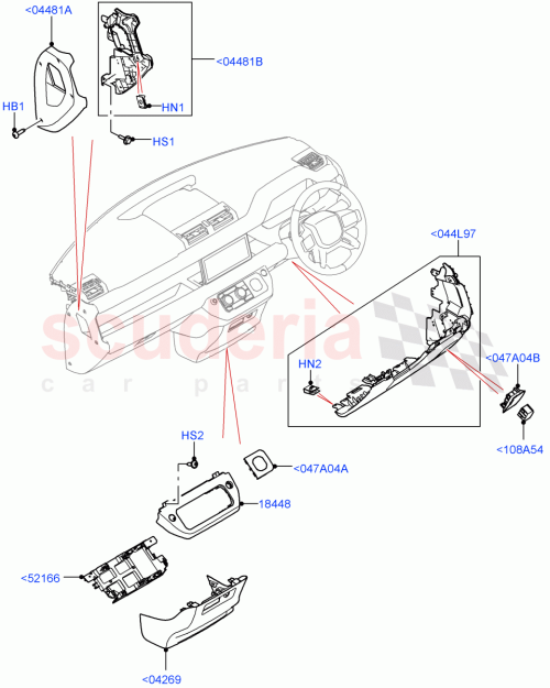 Part Diagram for Land Rover LR164016