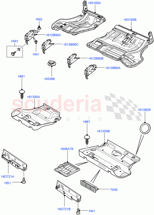 Part Diagram for Land Rover HYH000100