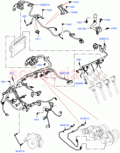 Part Diagram for Land Rover LR158564