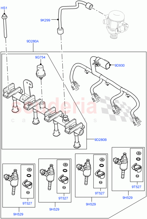 Part Diagram for Land Rover LR105428