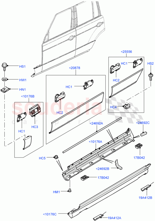 Part Diagram for Land Rover DYC000122