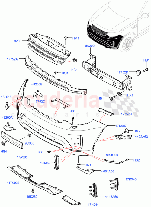 Part Diagram for Land Rover LR164089