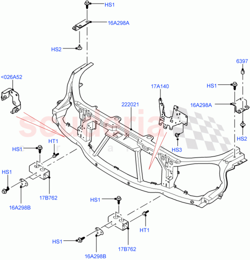Part Diagram for Land Rover LR033050