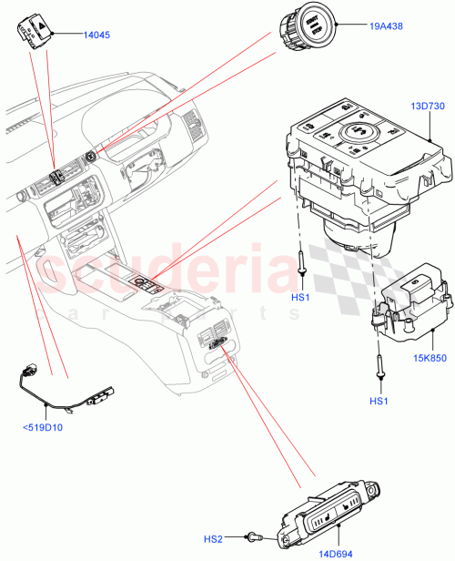 Part Diagram for Land Rover LR116400