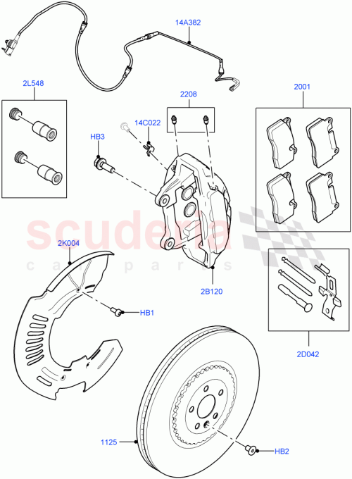 Part Diagram for Land Rover LR119722