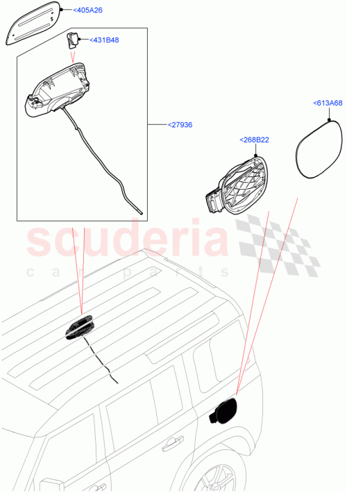 Part Diagram for Land Rover LR132704