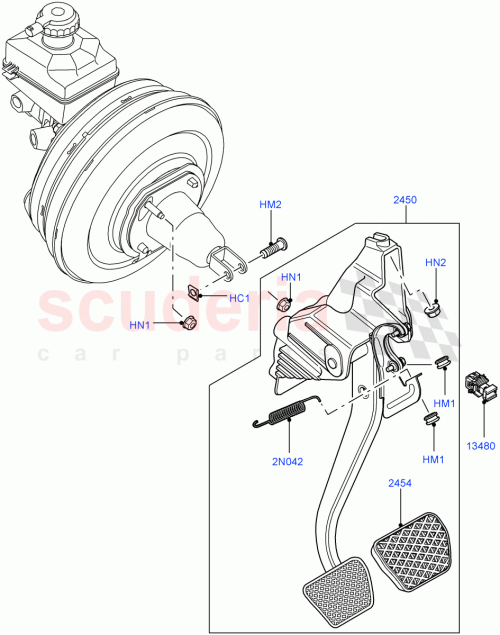 Part Diagram for Land Rover SYA100070