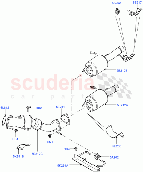 Part Diagram for Land Rover LR087505