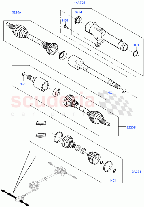 Part Diagram for Land Rover LR165021
