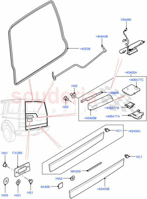 Part Diagram for Land Rover LR015458