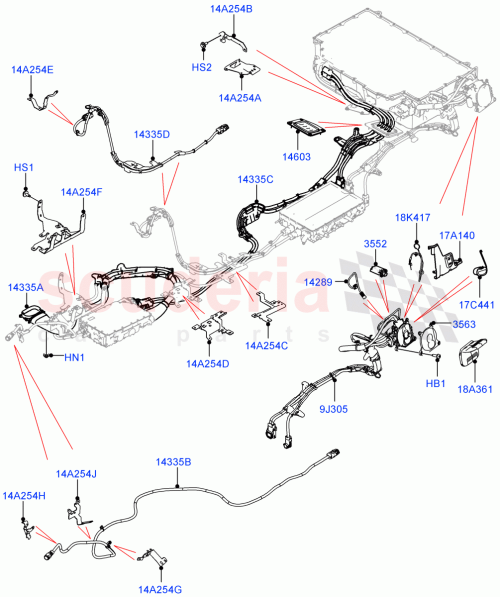 Part Diagram for Land Rover LR141274