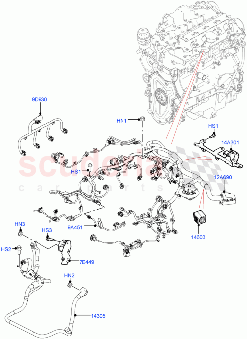Part Diagram for Land Rover LR149207