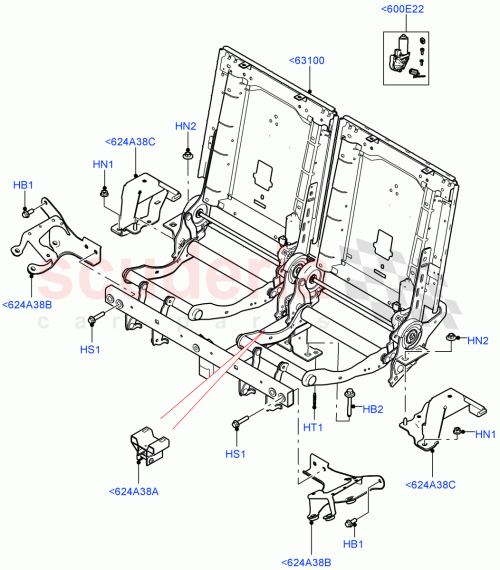 Part Diagram for Land Rover LR042926