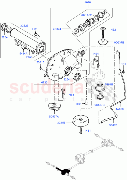 Part Diagram for Land Rover LR058001