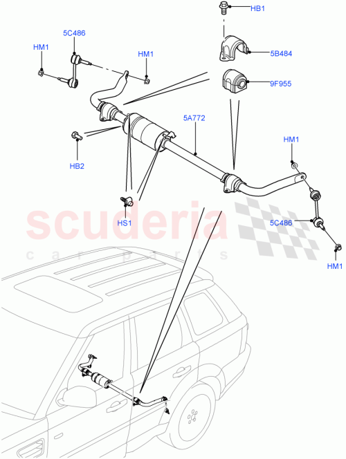 Part Diagram for Land Rover RQK500082