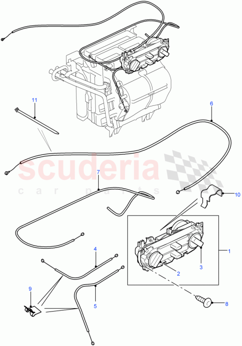 Part Diagram for Land Rover JFF500040