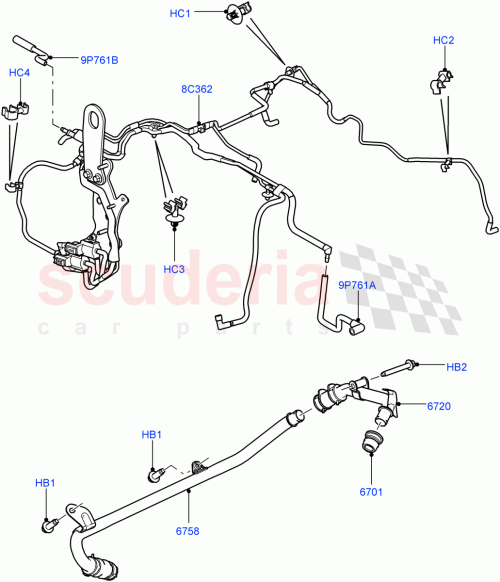 Part Diagram for Land Rover LR014302