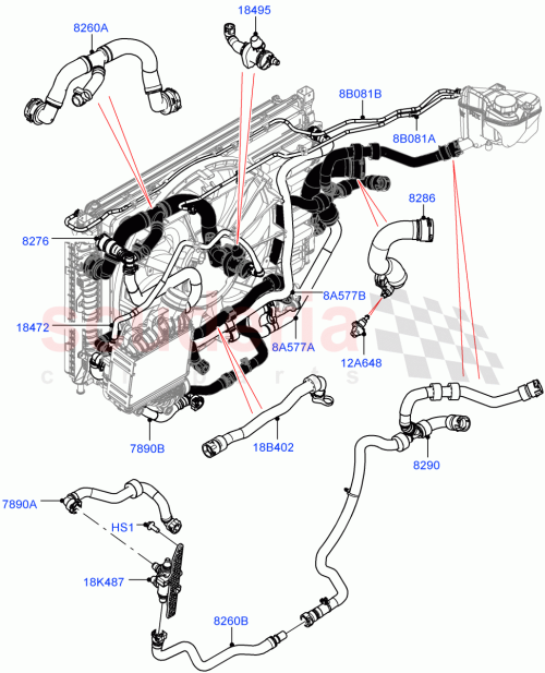 Part Diagram for Land Rover LR133931