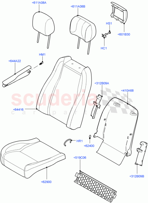 Part Diagram for Land Rover LR058262
