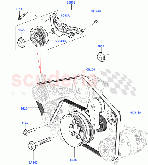 Part Diagram for Land Rover LR106769