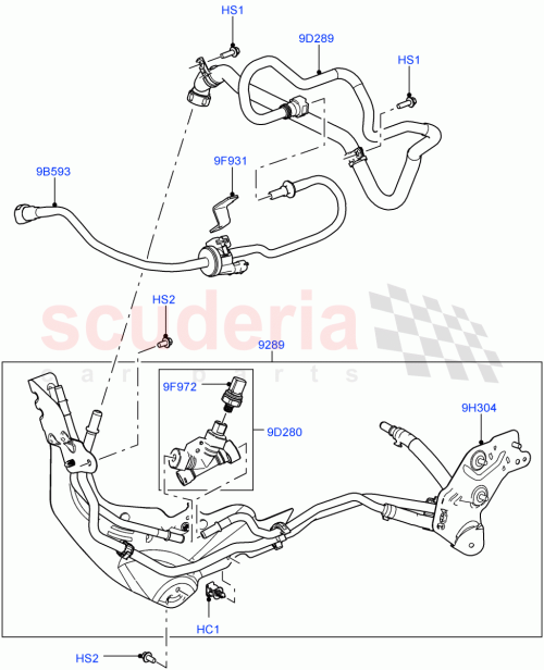 Part Diagram for Land Rover LR021660