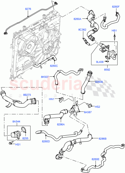 Part Diagram for Land Rover LR136411
