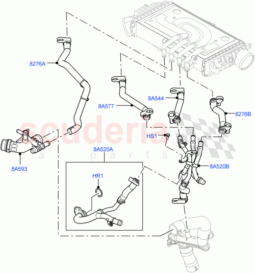 Part Diagram for Land Rover LR125617