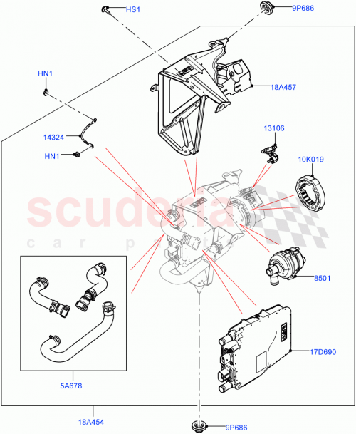 Part Diagram for Land Rover LR187238