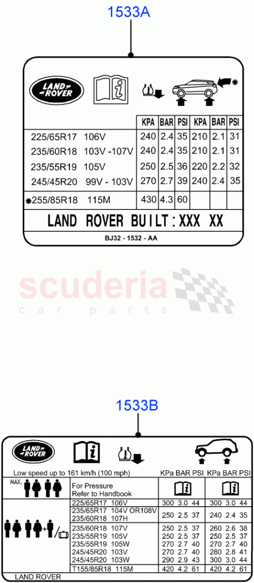 Part Diagram for Land Rover LR072115