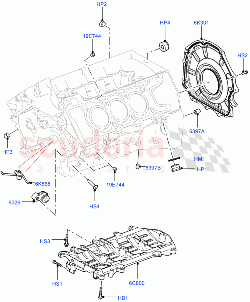 Part Diagram for Land Rover LR011700