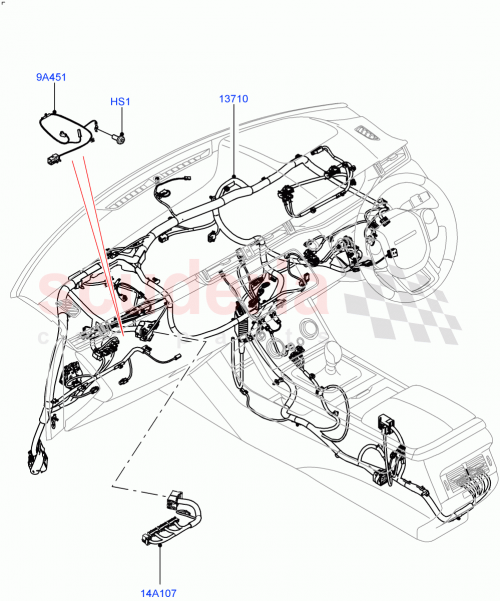 Part Diagram for Land Rover LR143640