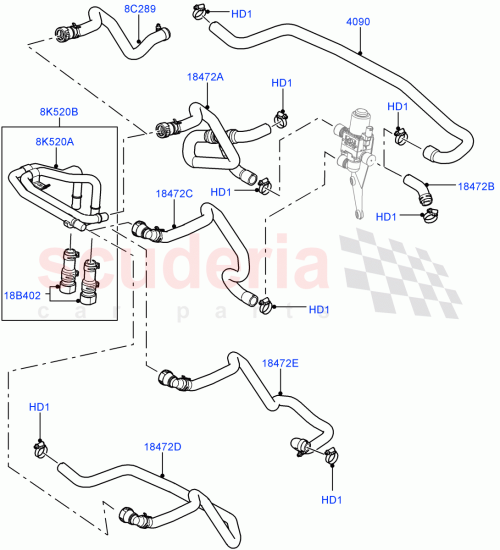 Part Diagram for Land Rover LR014677