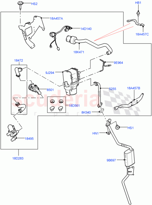 Part Diagram for Land Rover LR130839