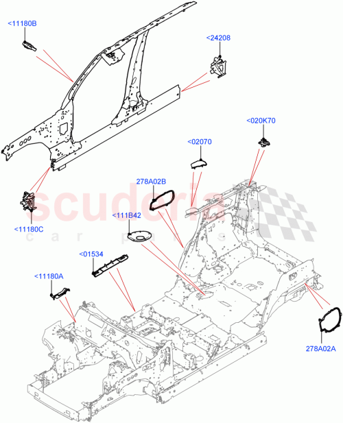 Part Diagram for Land Rover LR134132