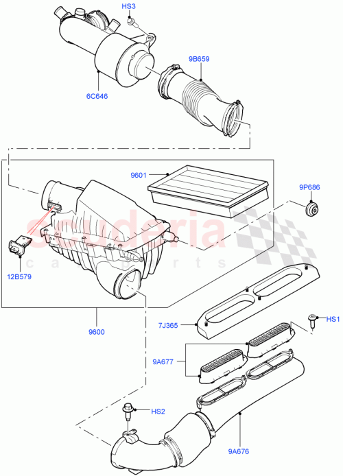Part Diagram for Land Rover LR161843