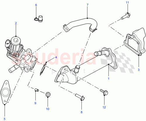 Part Diagram for Land Rover LR032210